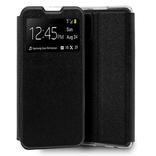 Cool Funda Flip Cover Liso Negro para Samsung Galaxy A90