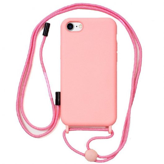 Cool Funda Rosa con Cordón para iPhone 6/6s/7/8