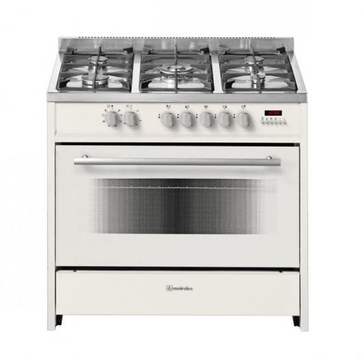 Meireles E 911 CR Cocina a Gas Butano 5 Zonas + Horno Eléctrico Crema