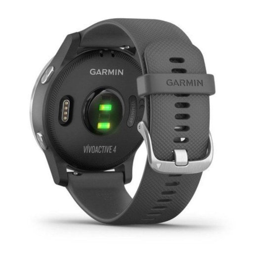 Garmin Vívoactive 4 Bluetooth GPS WiFi 45mm MIP Prata Cinzento Unissexo SpO2 Pulsómetro Sono