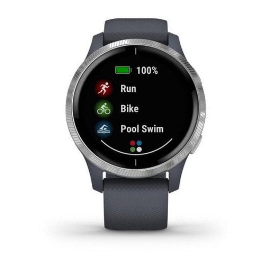 Garmin Venu Bluetooth GPS WiFi 43mm AMOLED Gris Argent M Suivi SpO2 Cardio Sommeil
