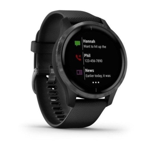 Garmin Venu Bluetooth WiFi NFC GPS 43mm Negro Correa Negra 5ATM SpO2 Pulsómetro