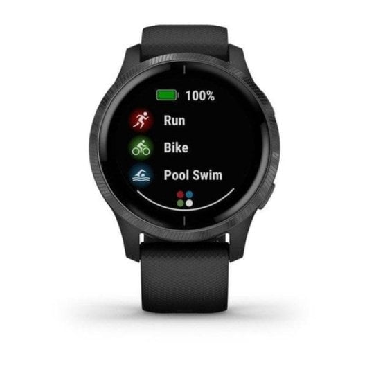 Garmin Venu Bluetooth WiFi NFC GPS 43mm Negro Correa Negra 5ATM SpO2 Pulsómetro