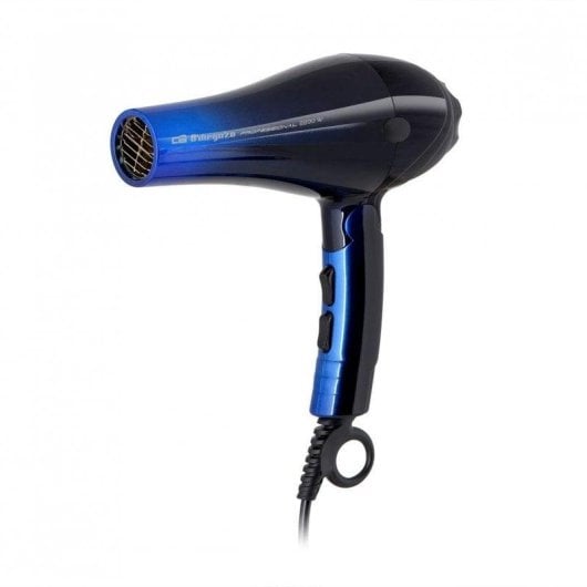 Klappbarer Professioneller Föhn Orbegozo SE 2085 2200W 3 Temperaturstufen 2 Geschwindigkeiten mit Zubehör Schwarz Blau