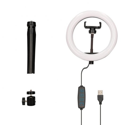 Kit Ksix Studio Live Anello LED con treppiede per Smartphone