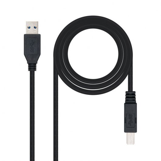 Nanocable Cable Impresora USB 3.0 Tipo A/B Macho/Macho 1m Negro
