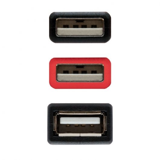 Nanocable Cable USB 2.0 con Alimentación hasta 500mA 15cm Negro