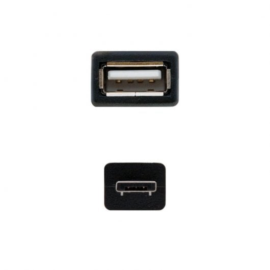 Cavo OTG Nanocable USB 2.0 Micro USB-A maschio a USB-A femmina 15 cm nero
