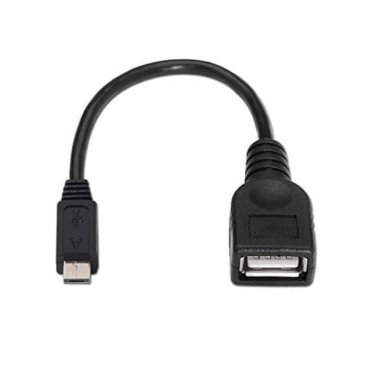 Cavo OTG Nanocable USB 2.0 Micro USB-A maschio a USB-A femmina 15 cm nero