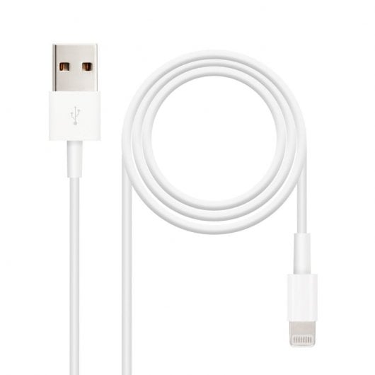 Nanocable Cable Lightning a USB 2.0 2m Blanco