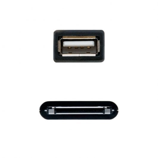 Nanocable Cable OTG USB 2.0 para Samsung 15cm Negro