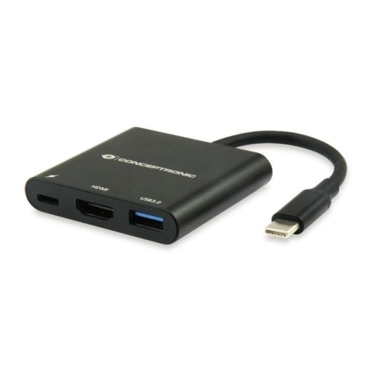 Dockingstation Conceptronic DONN01B USB-C 60 W HDMI Schwarz