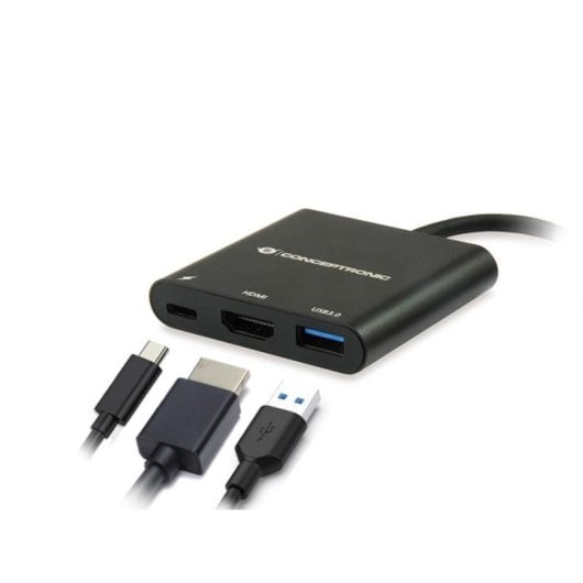 Dockingstation Conceptronic DONN01B USB-C 60 W HDMI Schwarz