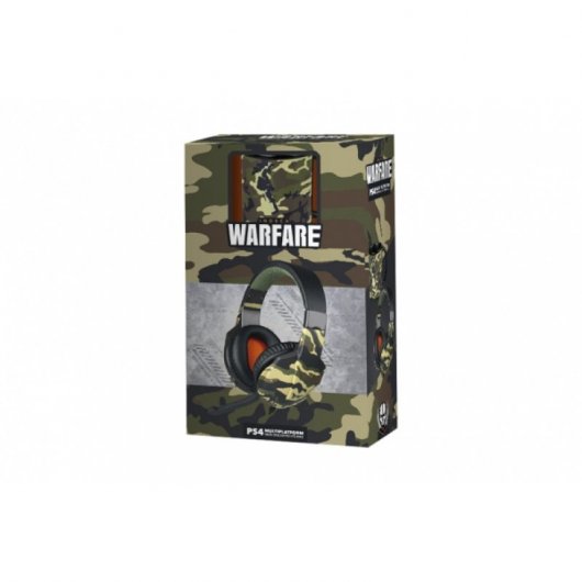 Indeca Kit Auriculares Gaming Multiplataforma + Taza Warfare