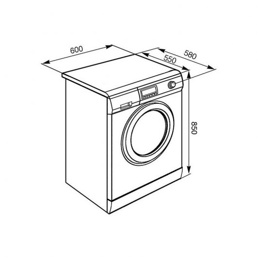 Smeg SLB147X2 Lavadora Carga Frontal 7Kg A++ Inox