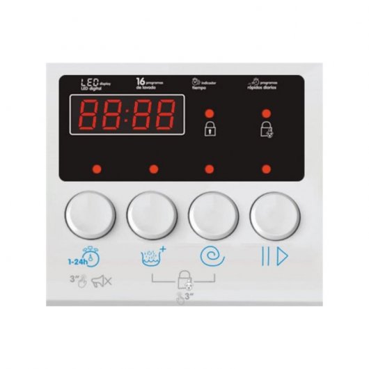 Edesa EWF-1270 WH Lavadora Carga Frontal 7Kg A++ Blanca