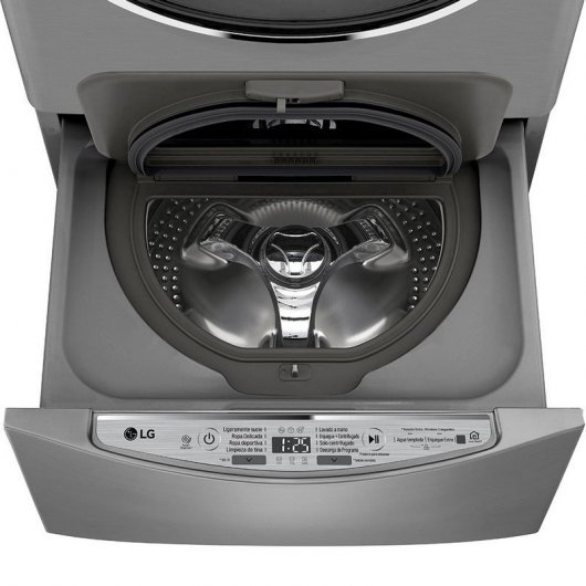 LG F8K5XN4 Twinwash Lavadora Mini 2Kg Acero Inoxidable