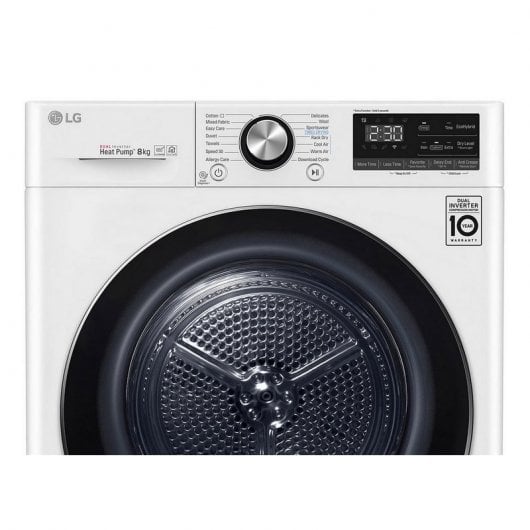 LG RC80V9AV2W Secadora Bomba de Calor 8Kg A+++ Blanca