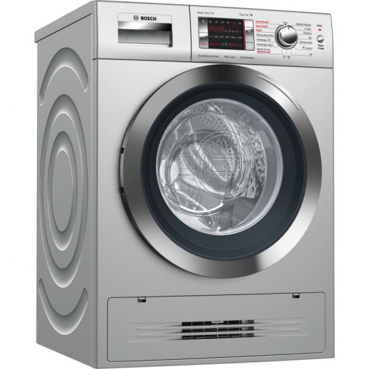 Bosch Serie 6 WVH2849XEP Lavasecadora de Carga Frontal 7Kg/5Kg A Acero Inoxidable Mate