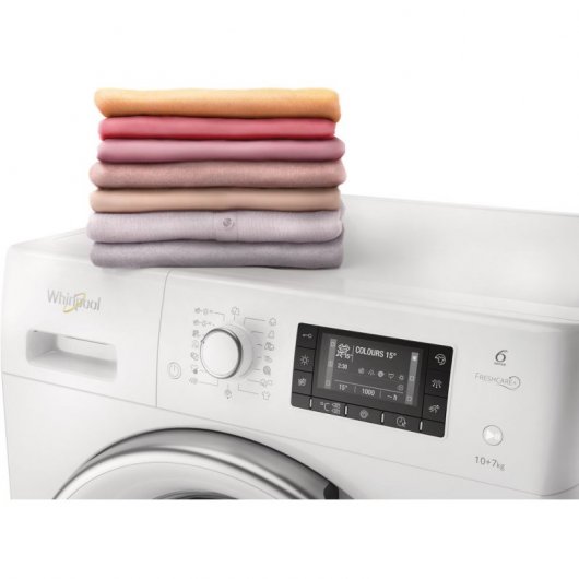 Whirlpool FWDD1071681WS EU Lavasecadora Carga Frontal 10Kg/7Kg A Blanca