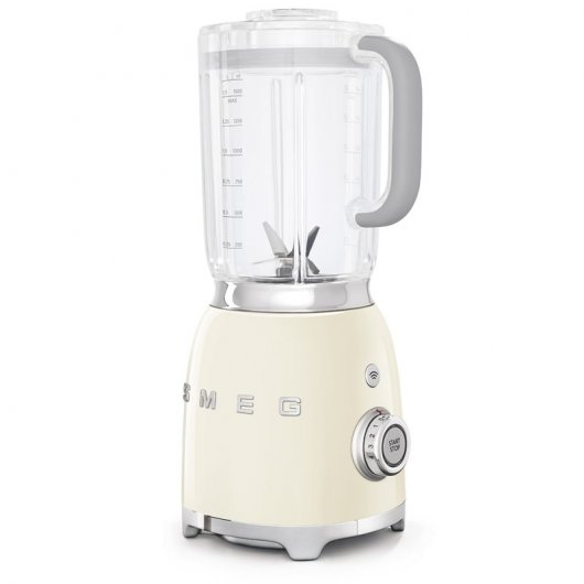 Smeg BLF01CREU Mélangeur en verre 1,5L 800W Crème