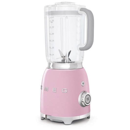Smeg BLF01PKEU Batidora de Vaso 800W Rosa Pastel
