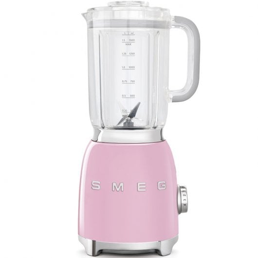 Smeg BLF01PKEU Batidora de Vaso 800W Rosa Pastel