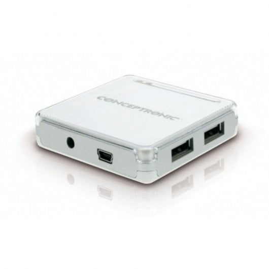 Conceptronic C7USB2W hub di interfaccia 480 Mbit/s Bianco