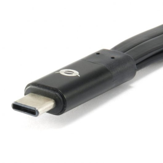 Conceptronic Hub USB-C a USB 3.0 + 2 USB OTG Negro