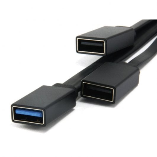 Conceptronic Hub USB-C a USB 3.0 + 2 USB OTG Negro