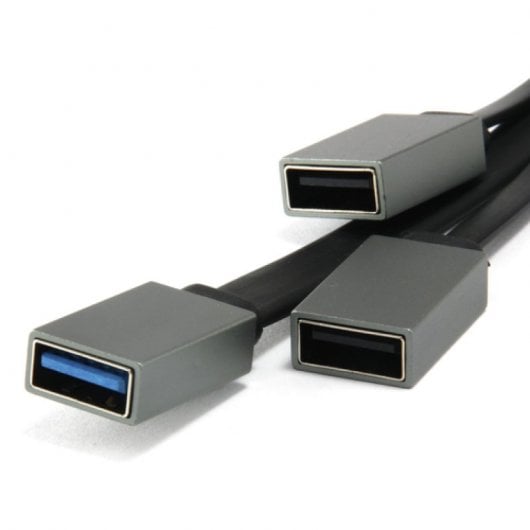 Conceptronic Hub USB-C a USB 3.0 + 2 USB OTG Gris