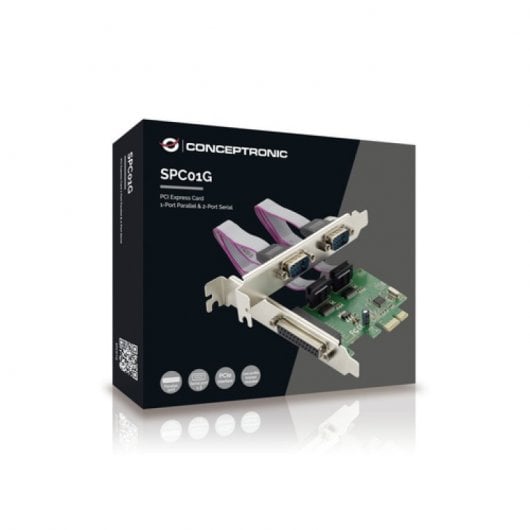 Conceptronic Placa PCI Express 1x Porta Paralela + 2x Portas Série