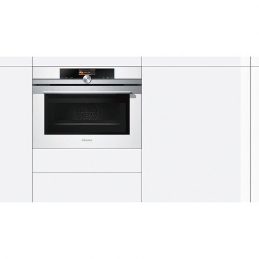Siemens iQ700 CM676G0S6 Horno Compacto Multifunción con Microondas 45L Negro/Inox