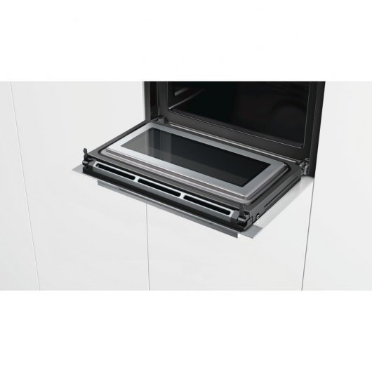 Siemens iQ700 CM676G0S6 Horno Compacto Multifunción con Microondas 45L Negro/Inox