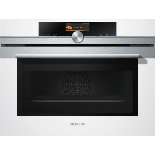 Siemens iQ700 CM676G0S6 Horno Compacto Multifunción con Microondas 45L Negro/Inox