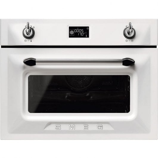 Smeg Victoria SF4920MCB Horno Microondas Compacto 40L Blanco