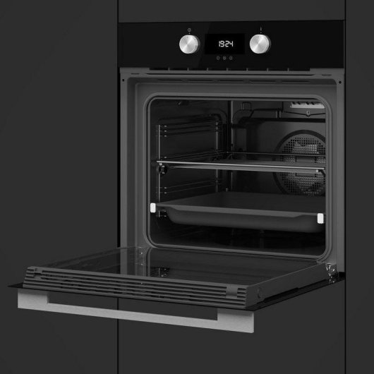 Horno Multifunción Teka HLB 8400 P 70L 60cm Pirolítico A+ Vapor Negro