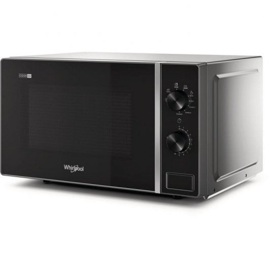 Whirlpool MWP 103 SB Mikrowelle mit Grill, 20 l, 700 W, Schwarz/Silber