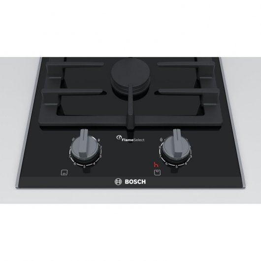 Bosch PRB3A6D70 Placa de Gas Modular 2 Zonas 30cm Negra