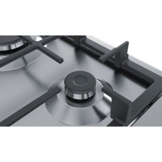 Bosch PGC6B5B90 Placa de Gas 3 Zonas 60cm Acero Inoxidable