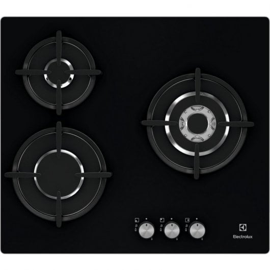 Electrolux EGT6633NOK Placa de Gas 3 Zonas 60cm Negra