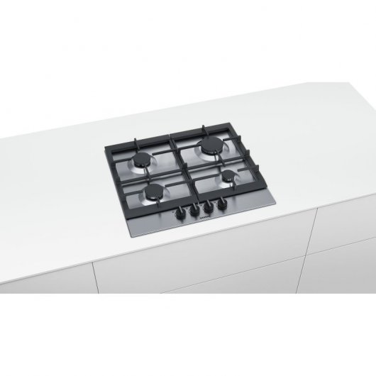 Siemens iQ500 EC6A5PB90 Placa de Gas 4 Zonas 60cm Acero Inoxidable