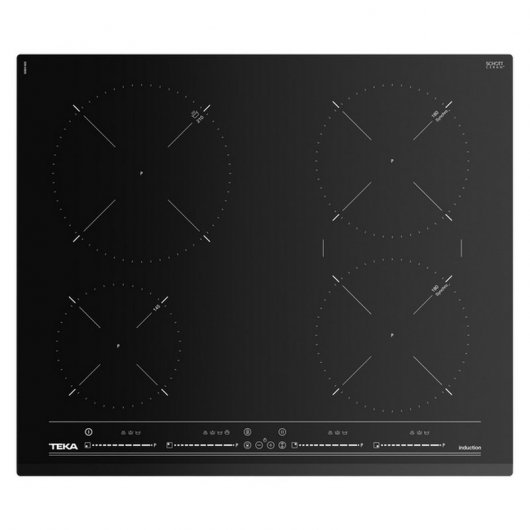Teka IZ 6420 Placa de Inducción 5 Zonas Cristal Negro