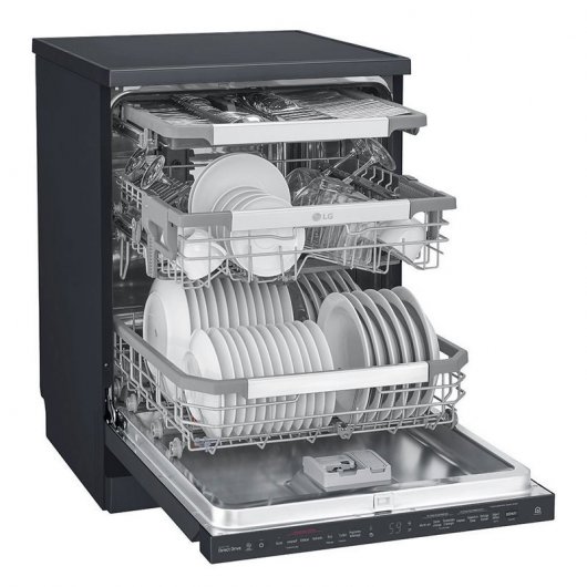 LG DF415HMS Lavavajillas Capacidad 14 Cubiertos A+++ Acero Negro