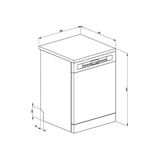 Smeg LVS2125BIN Lavavajillas Capacidad 13 Cubiertos A+ Blanco