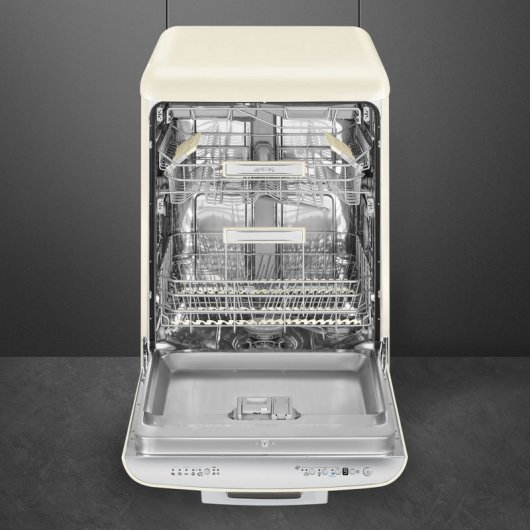 Smeg LVFABCR Lavavajillas Capacidad 13 Cubiertos A+++ Crema