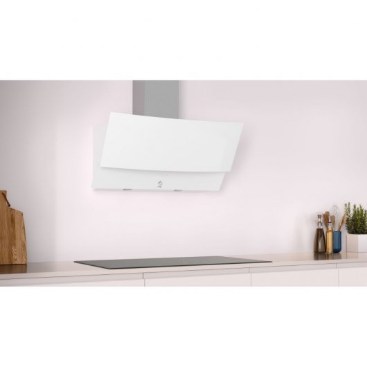 Balay 3BC585GB Campana Decorativa Diseño Inclinado 80cm Cristal Blanco