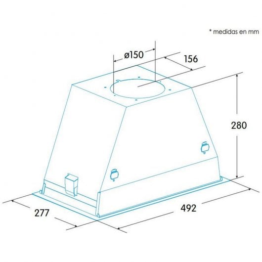 Edesa ECG-5811 X Campana Integrable 60cm C Acero Inoxidable