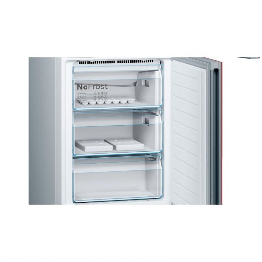 Bosch Serie 8 KGF39SR45 Frigorífico Combi A+++ Rojo