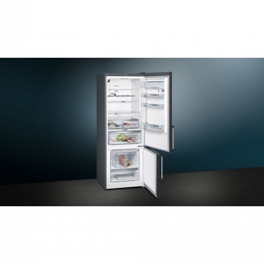Siemens iQ500 KG56NHX3P Frigorífico Combi A++ Acero Inoxidable Negro